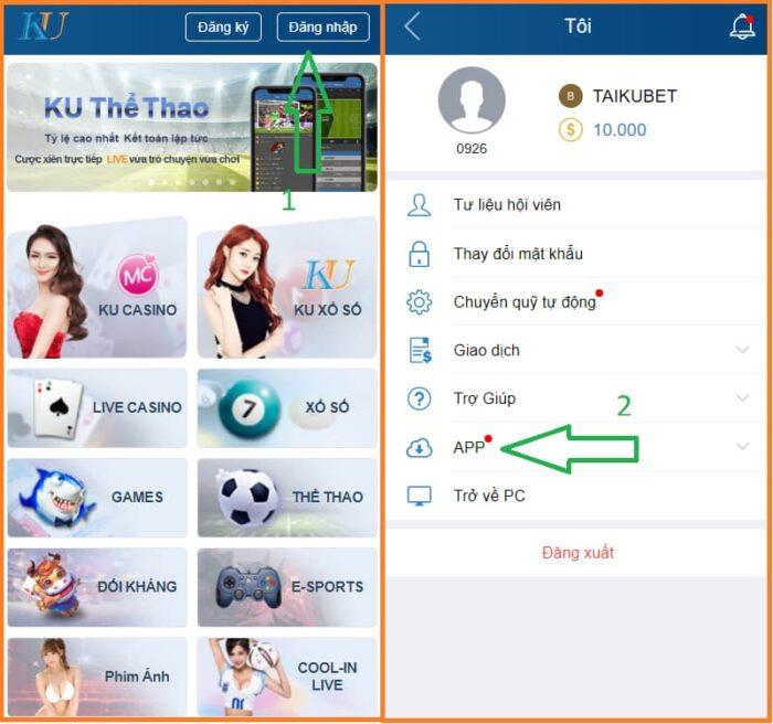 lưu ý khi tải app kubet